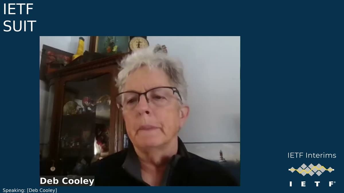 IETF Interim: Software Updates for Internet of Things (SUIT) 2026-02-24 19:00