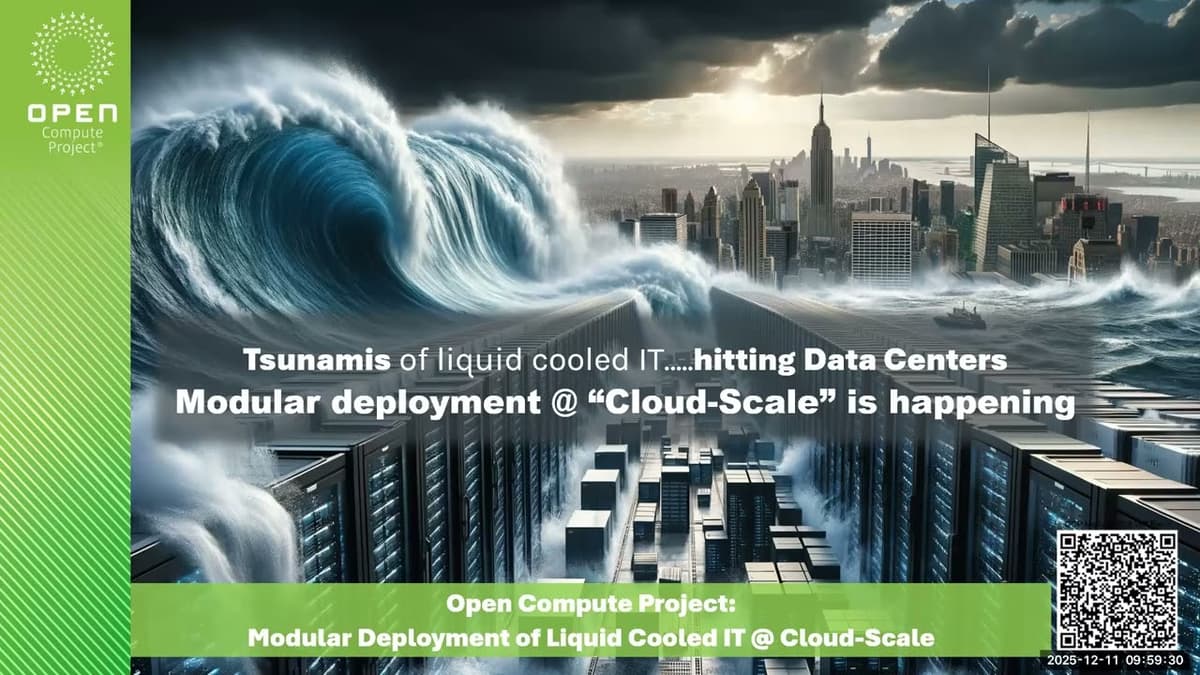 OCP DCF - Technology Cooling System (TCS) Pipe Distribution Workstream Call (Dec 11, 2025)