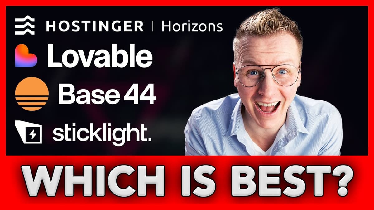 Best AI Website Builder for 2026? Lovable vs Base44 vs Hostinger Horizons vs Sticklight