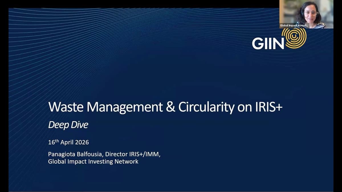 Waste Management and Circularity Deep Dive Webinar
