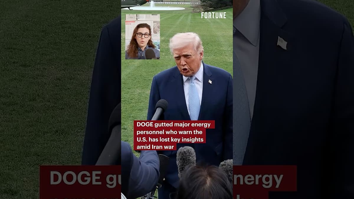 DOGE Gutted Major Energy Personnel Who Warn the U.S. Has Lost Key Insights Amid Iran War #DOGE #Iran