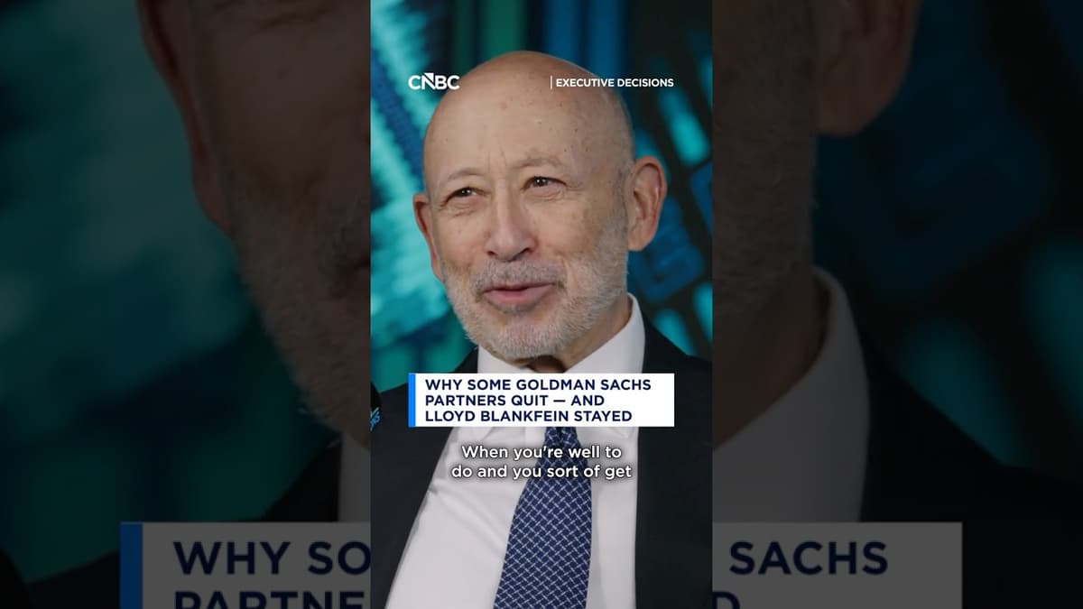 Why Some Goldman Sachs Partners Quit - And Lloyd Blankfein Stayed