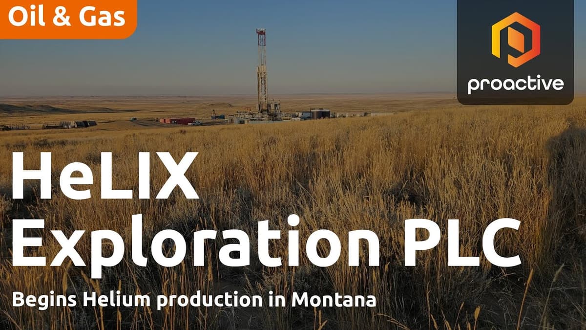 Helix Exploration CEO on First Montana Helium Output
