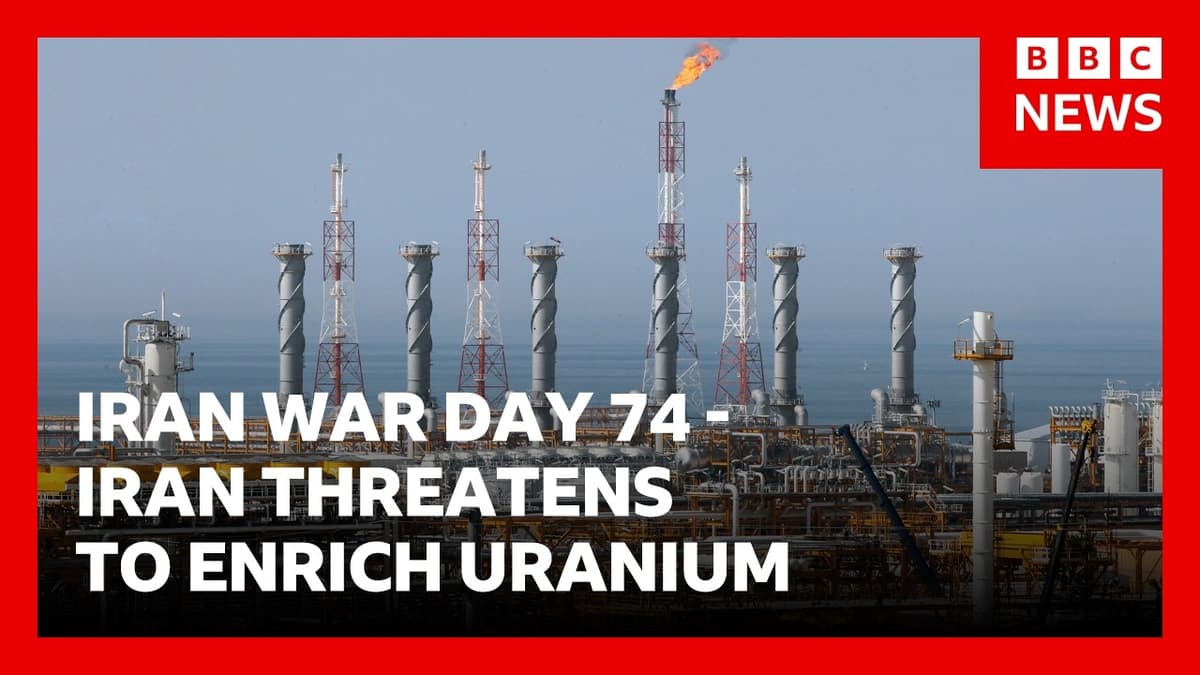 US Defends Cost of War as Iran Threatens to Enrich Uranium or Sming | BBC News