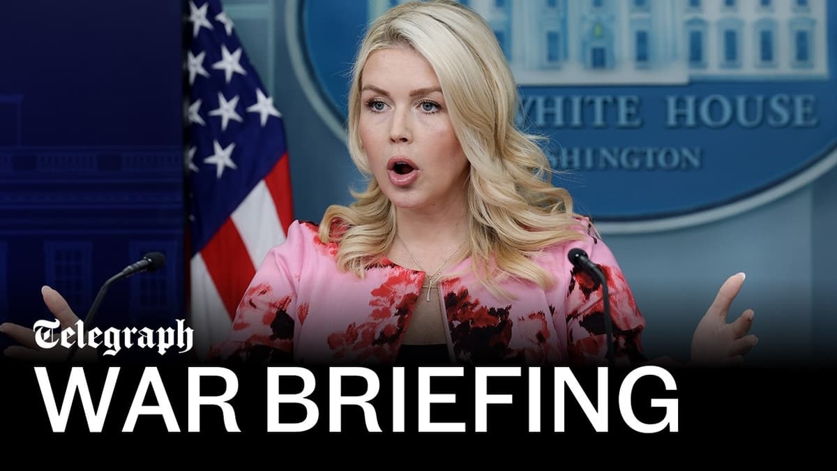 In Full: White House Briefing as Iran Breaches Ceasefire, Closes Strait of Hormuz