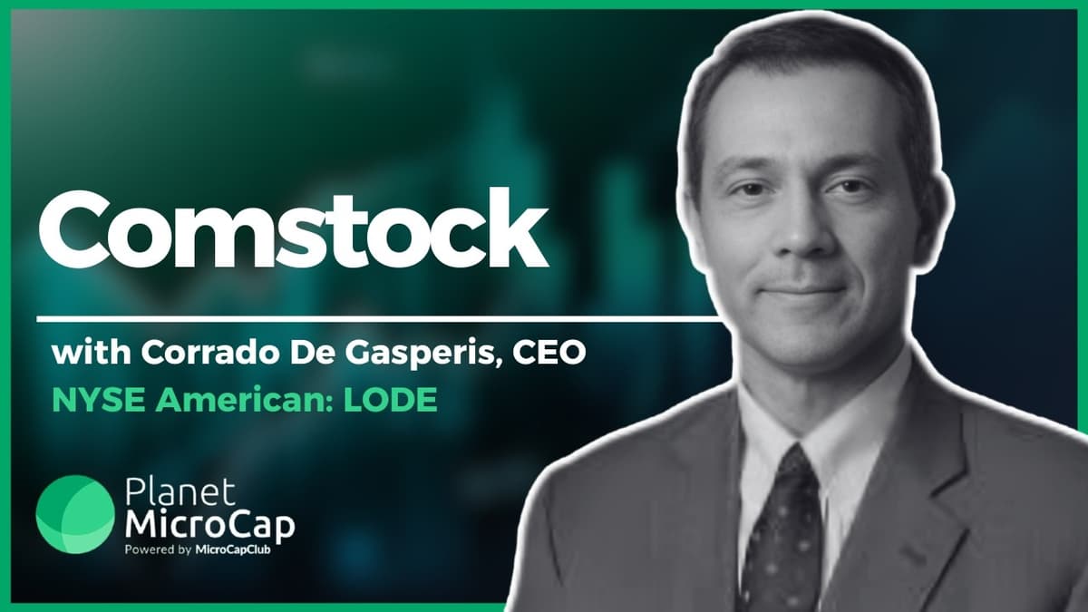 Comstock (NYSE American: LODE) on Solar Panel Recycling, Metal Recovery and 2026 Catalysts