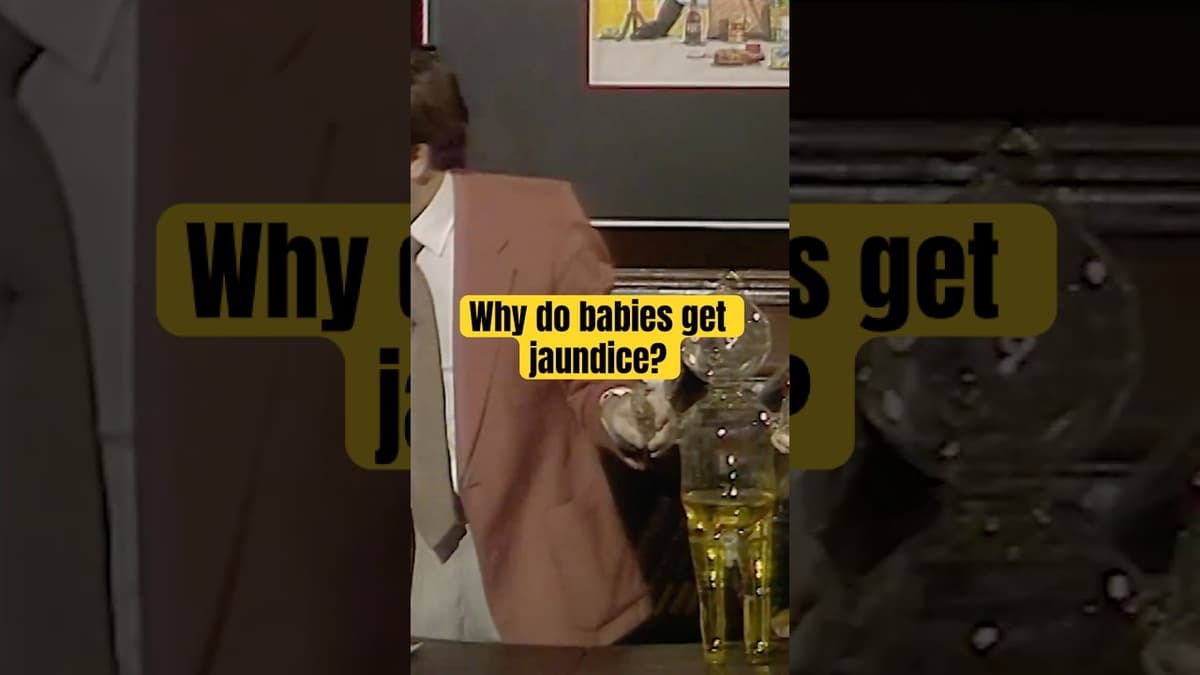 How Babies Get Jaundice: Christmas Lectures 1987 with John Meruig Thomas and David Phillips #shorts