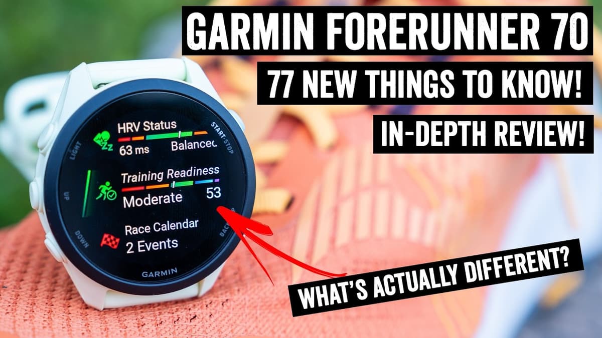 Garmin Forerunner 70: Here's 77 New Things To Know!