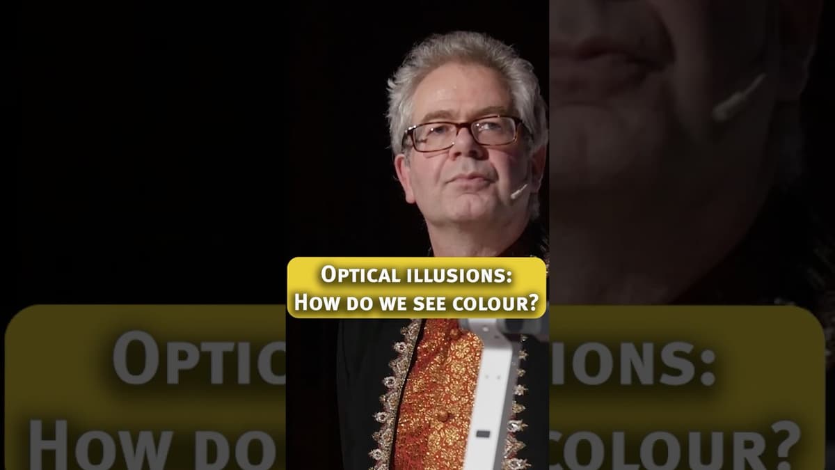 Optical Illusions and How We Percieve Colour with Andrew Hansen #shorts #opticalillusion #science