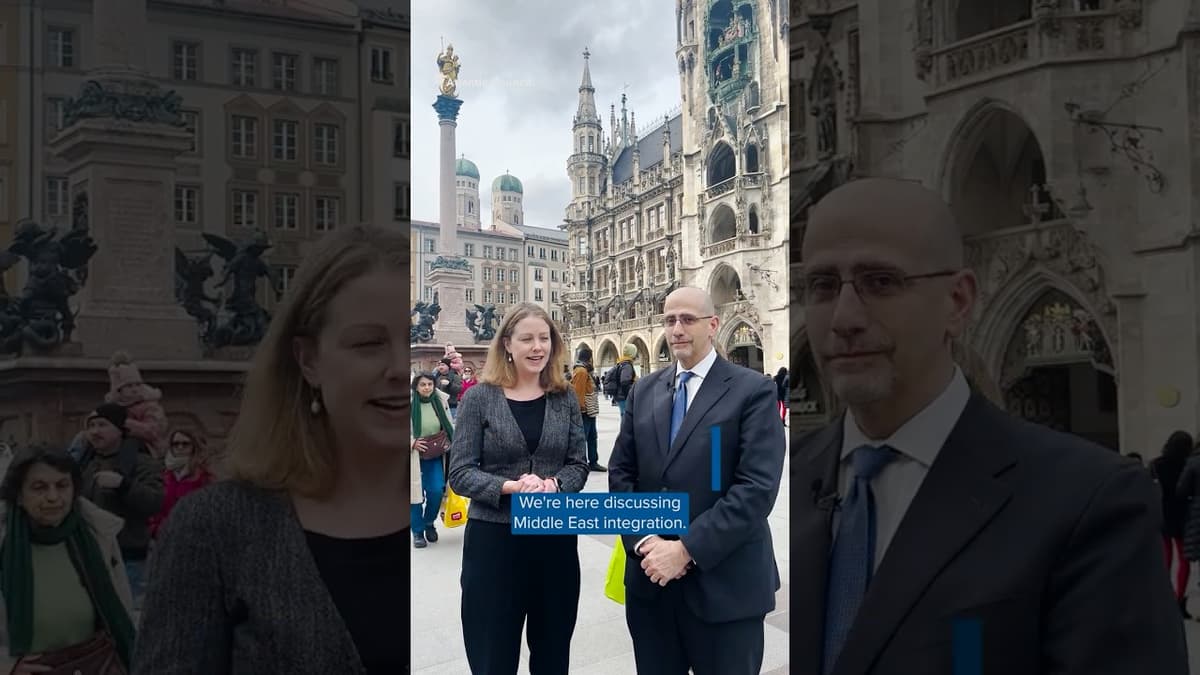 On the Ground in Munich: The Agenda for Middle East Integration at MSC