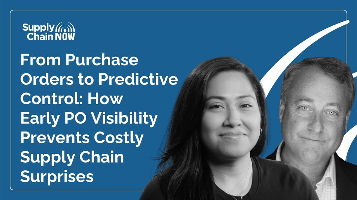 From Purchase Orders to Predictive Control: How Early PO Visibility Prevents Supply Chain Surprises