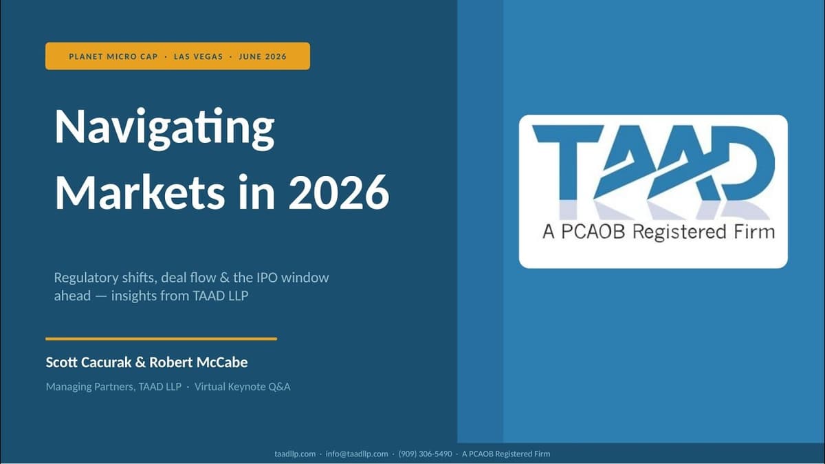 VIRTUAL KEYNOTE Q&A with Scott Cacurak, CPA, Partner, & Robert McCabe, CPA, Partner, at TAAD LLP