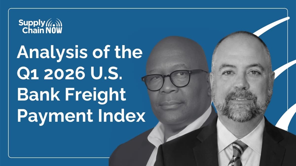 Analysis of the Q1 2026 U.S. Bank Freight Payment Index