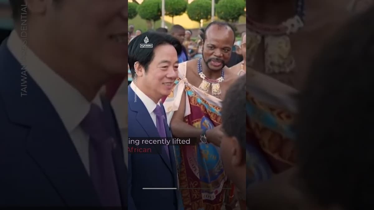Taiwan’s Leader Visits Eswatini Despite Pressure From China to Block Trip | AJ #shorts