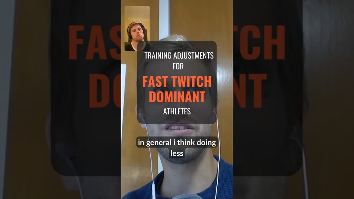 Training Adjustments For Fast Twitch Dominant Athletes #triathlon #triathlontraining