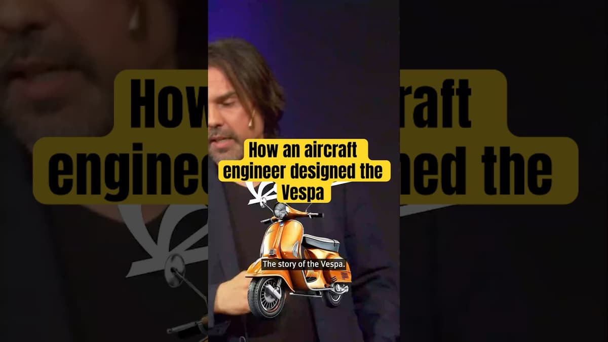 How an Aircraft Engineer Designed the Vespa with César Hidalgo #shorts #science #engineeringhistory