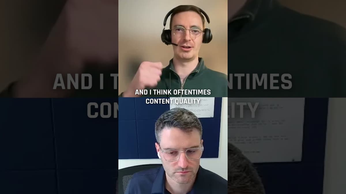 Quality Is Always the First Thing Cut From Content and the Most Important Thing to Get Right.