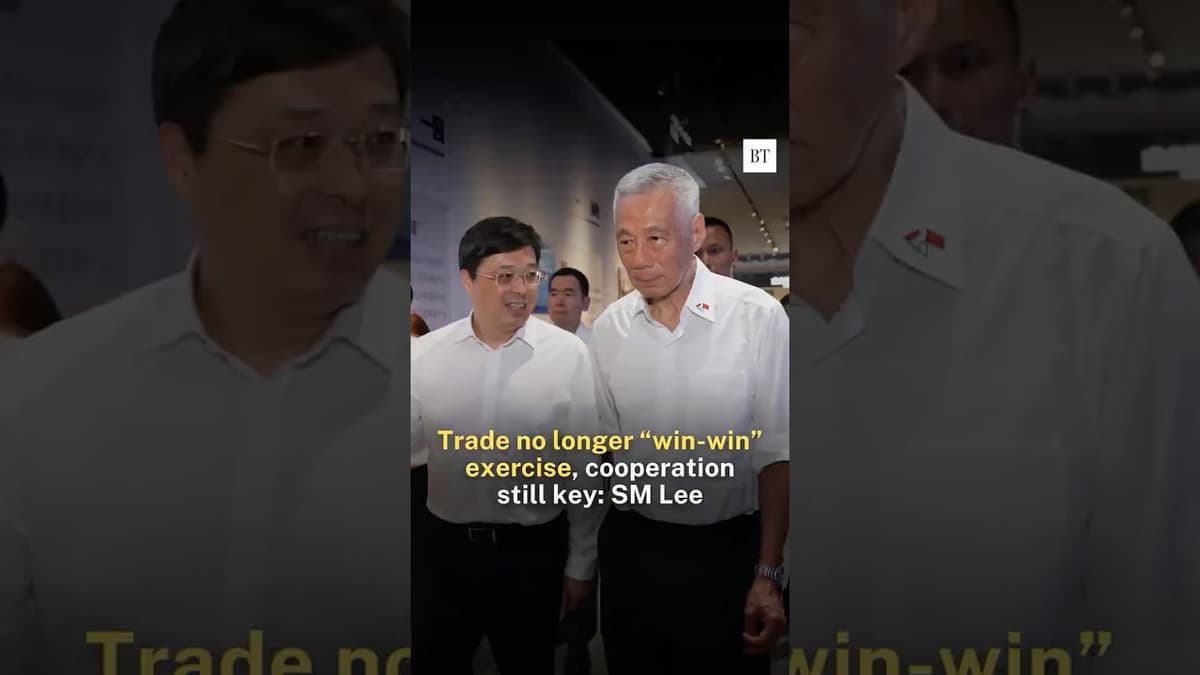 Trade No Longer “Win-Win” Exercise, Cooperation Still Key: SM Lee