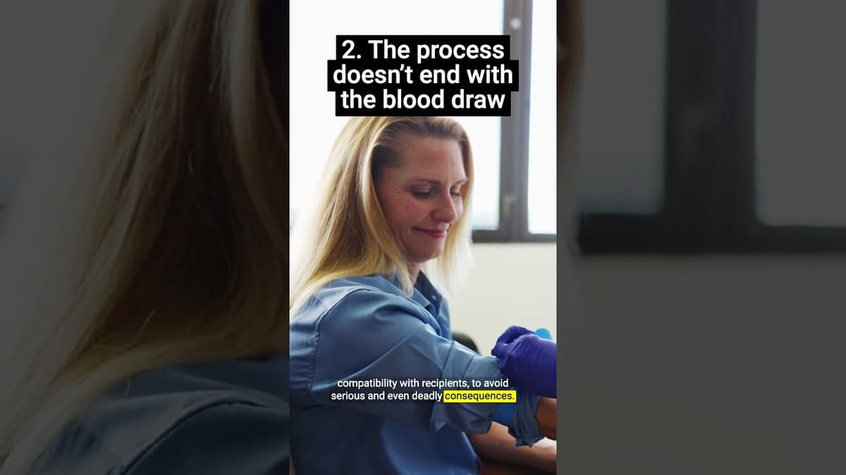 Three Things to Know About Donating Blood #shorts