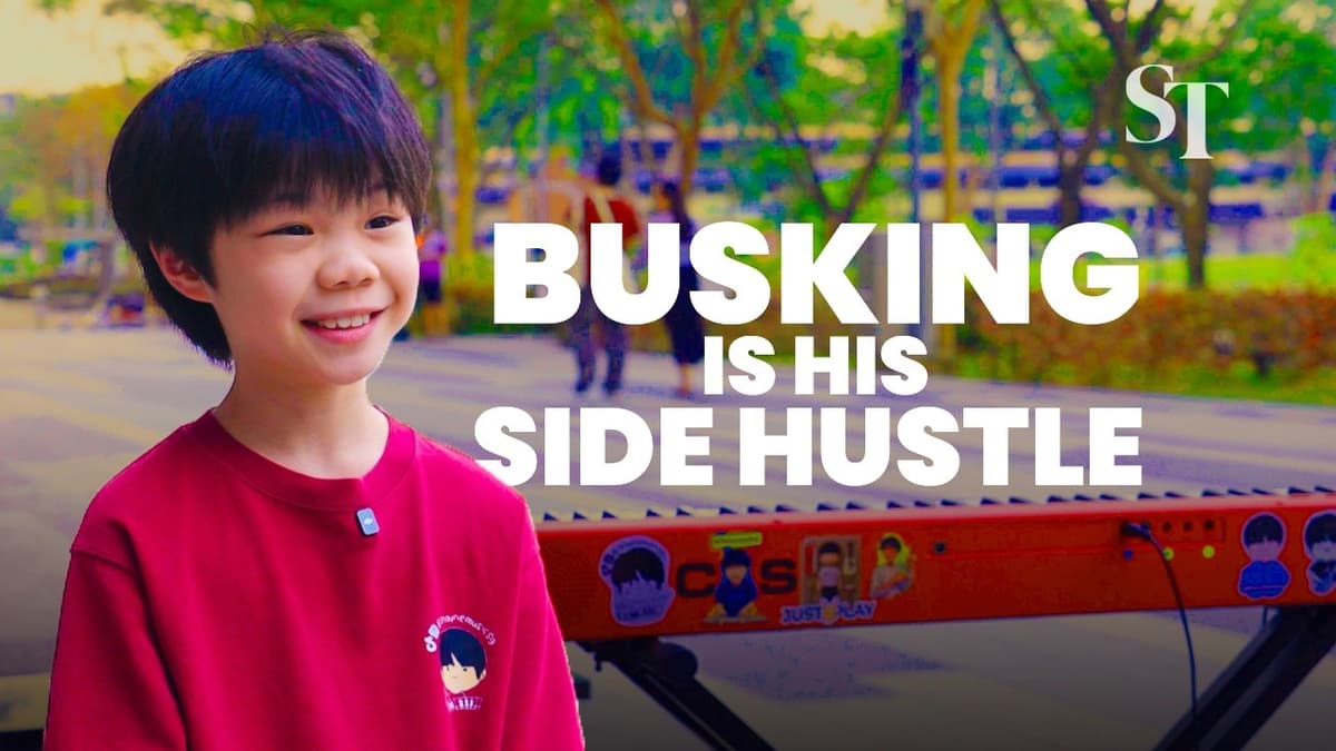This Primary 5 Student Earns up to $200 for Each Busking Gig