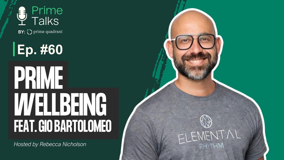 Prime Talks Ep. 60 - Prime WellBeing Feat. Gio Bartolomeo: Breath, Stress & High Performance