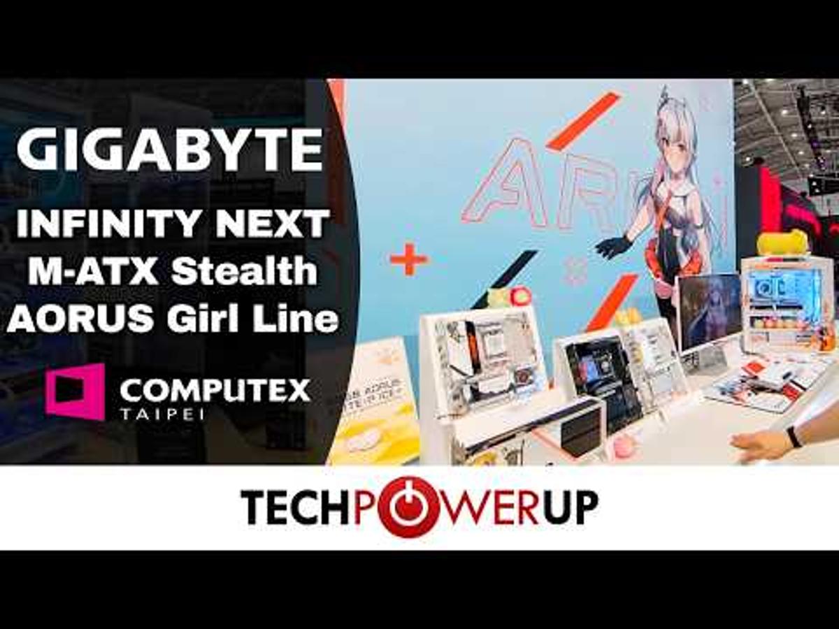 Computex 2026 - Gigabyte - Infinity Next, AORUS Girl, M-ATX Project STEALTH, X890 Refresh, & Wood!
