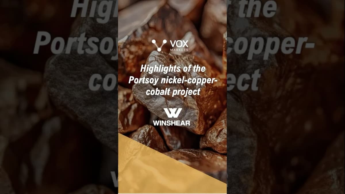 Winshear Metals: Highlights of the Portsoy Nickel Copper Cobalt Project