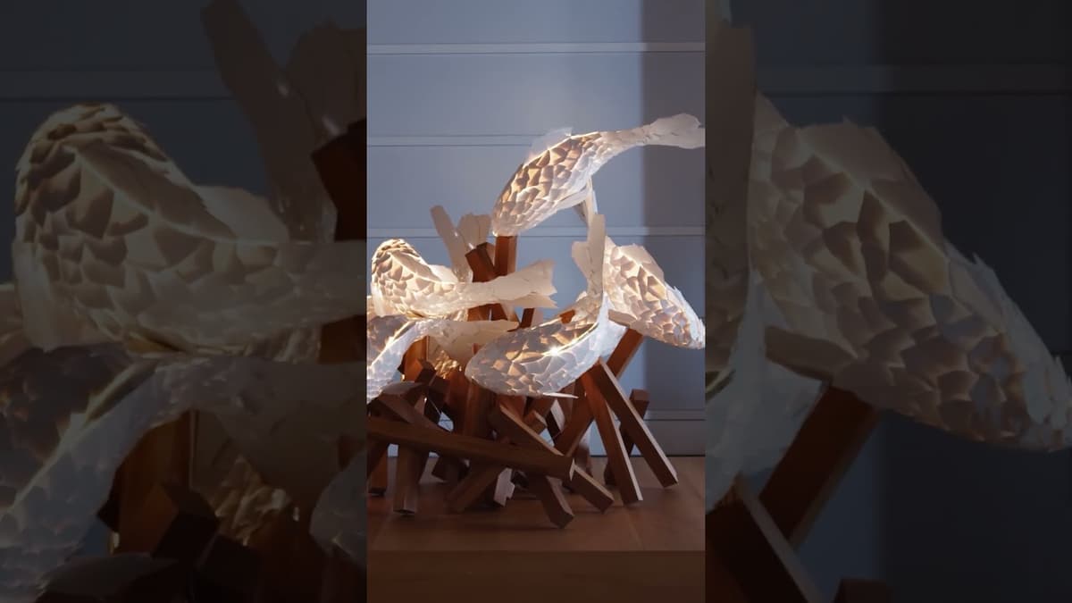 This Videos Captures Frank Gehry's Fish Sculptures on View at Gagosian, Beverly Hills.