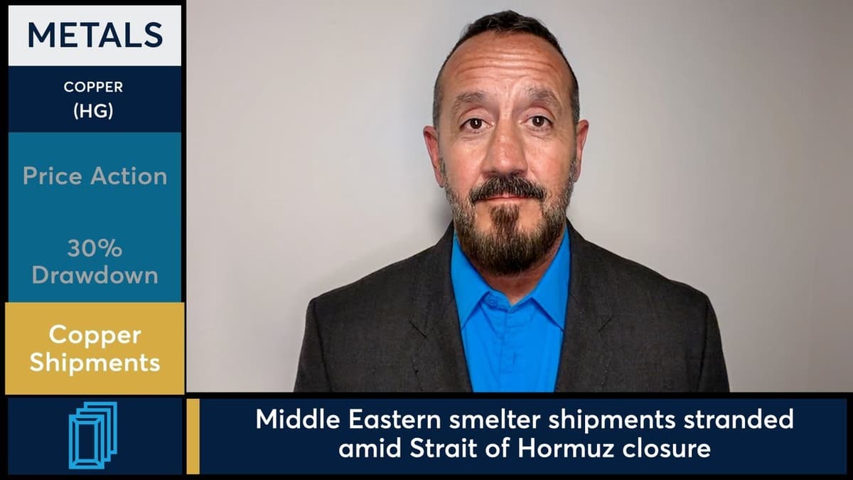 Copper Futures Fall as Strait Closure Strands 40,000 Tons. 4/7/26