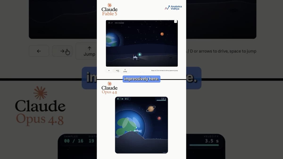 Claude Fable 5 vs Opus 4.8: We Gave Them 3 Visual Coding Tasks