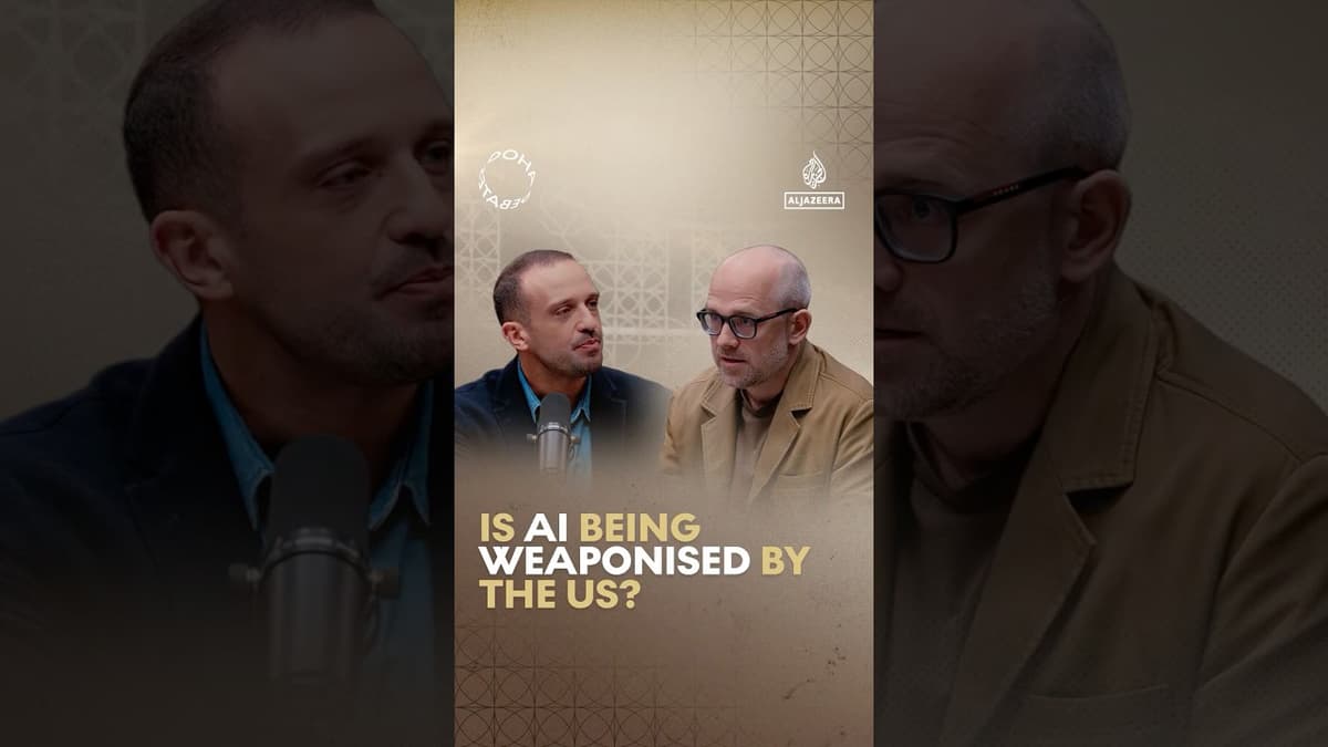 Is AI Being Weaponised by the US? #DohaDebates #Shorts #Podcast