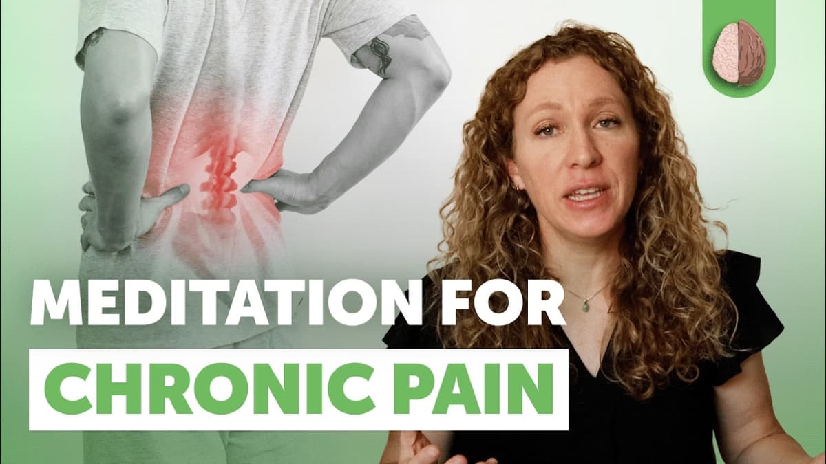 Meditation for Chronic Pain- Somatic Tracking Exercise to Replace Fear with Curiosity