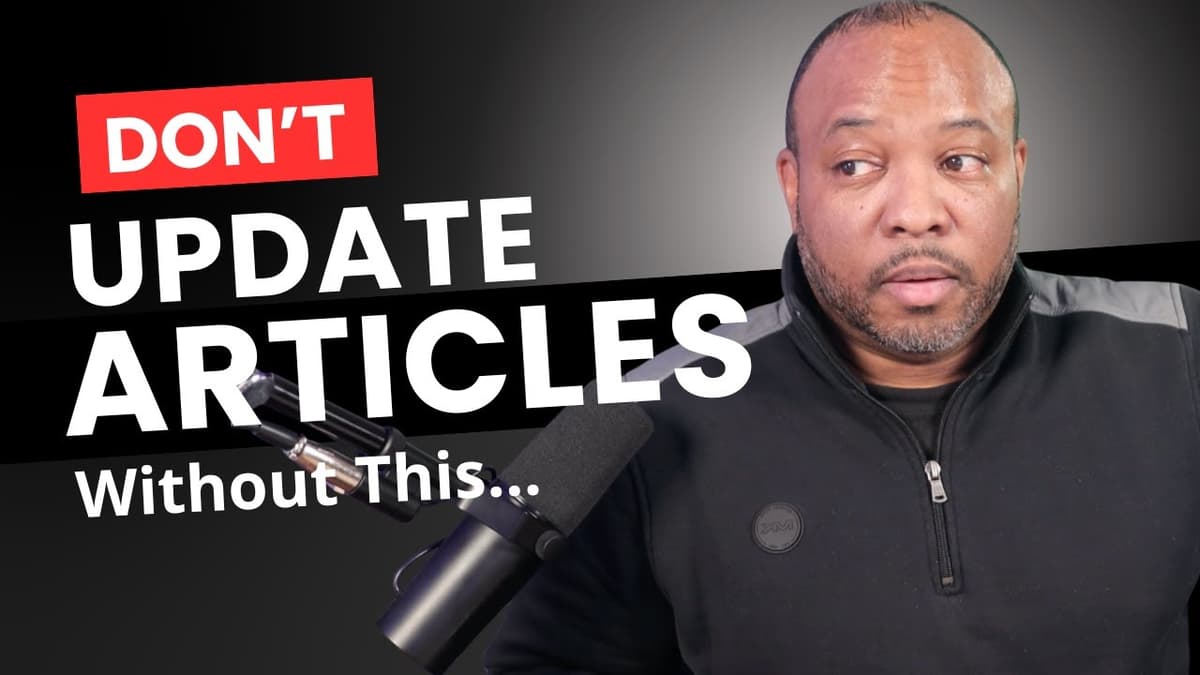 How to Correctly Update Web Content for Better AI Search Visibility