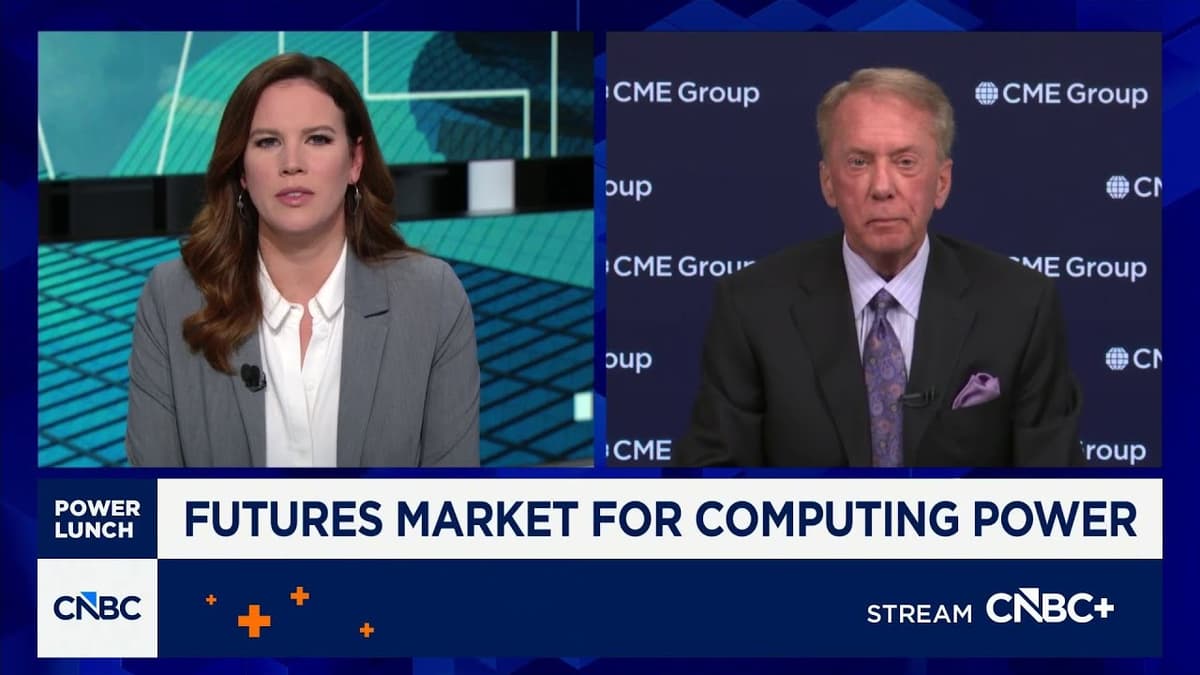 CME Group CEO on Demand for AI Compute: It'll Make a Great Market Going Forward