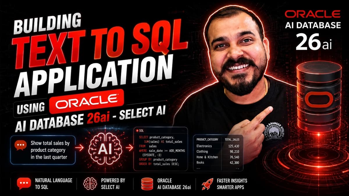 Building Production Grade Text to SQL Application Using Oracle AI Database - Select AI