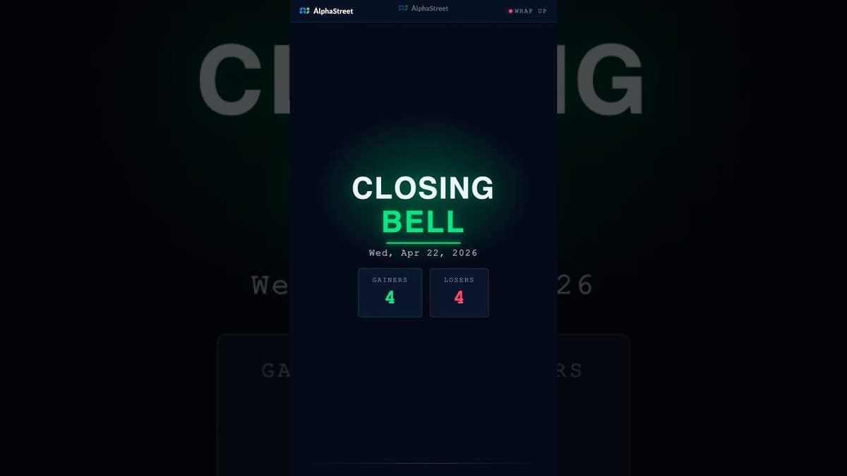 Daily After-Market Wrap Up Reel | Apr 22, 2026 — Closing Bell by AlphaStreet