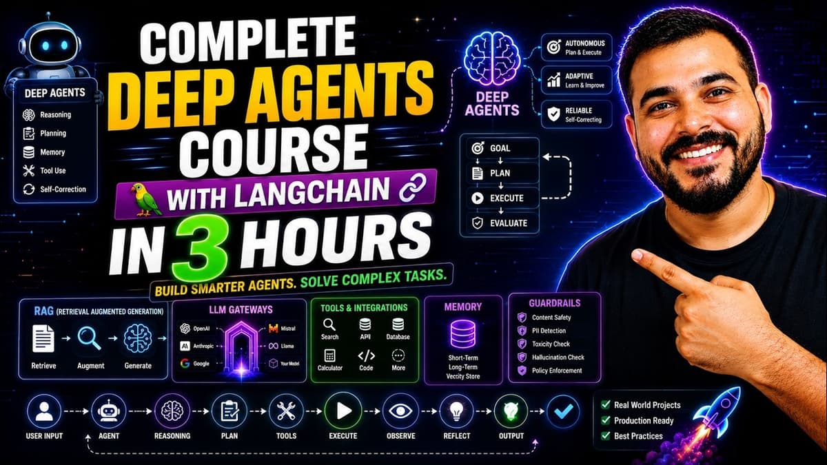 Complete Deep Agents Course With Langchain In 3 Hours