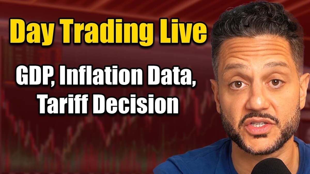 🔴 Day Trading LIVE | Inflation Data, Tariffs, GDP, & OPEX