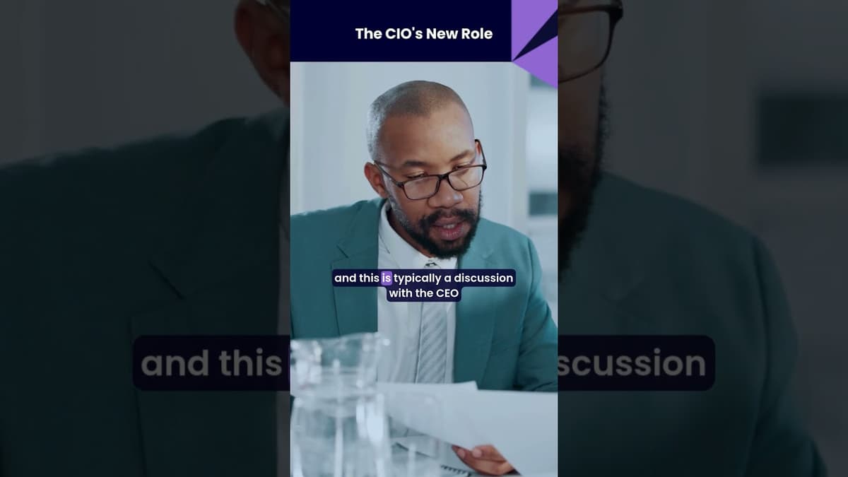 The CIO Role Is Changing Fast.