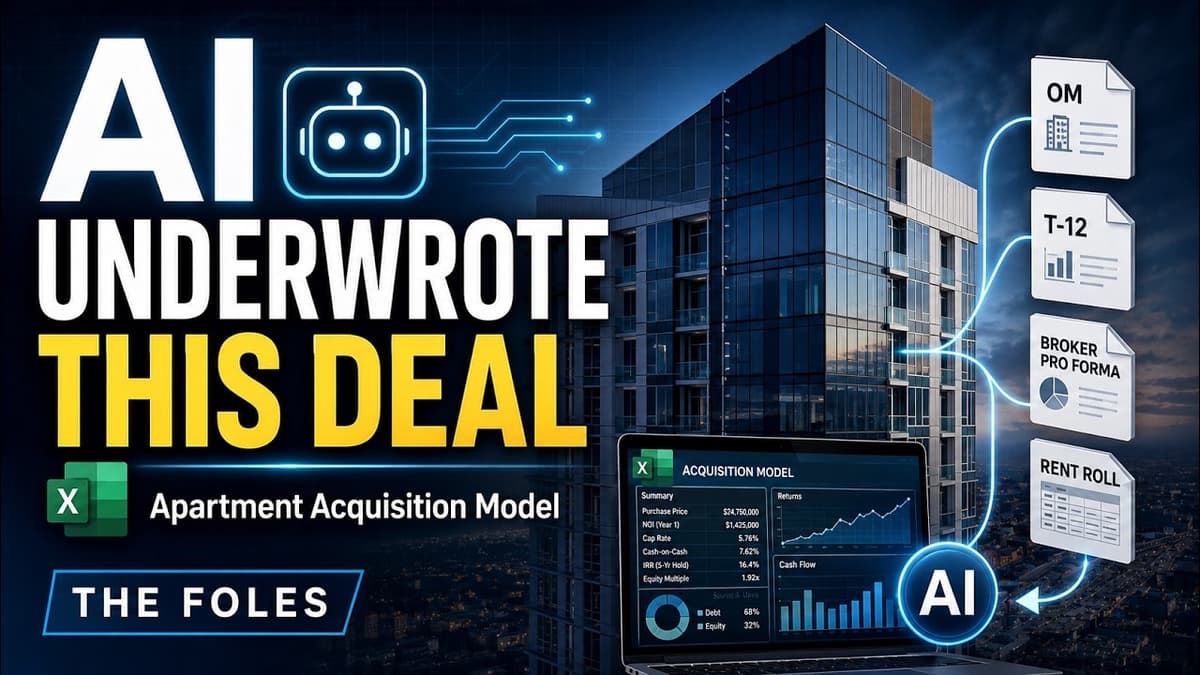 Watch Me Model an Apartment Acquisition Deal with Our Latest Claude Skill (AI Agent Skill)