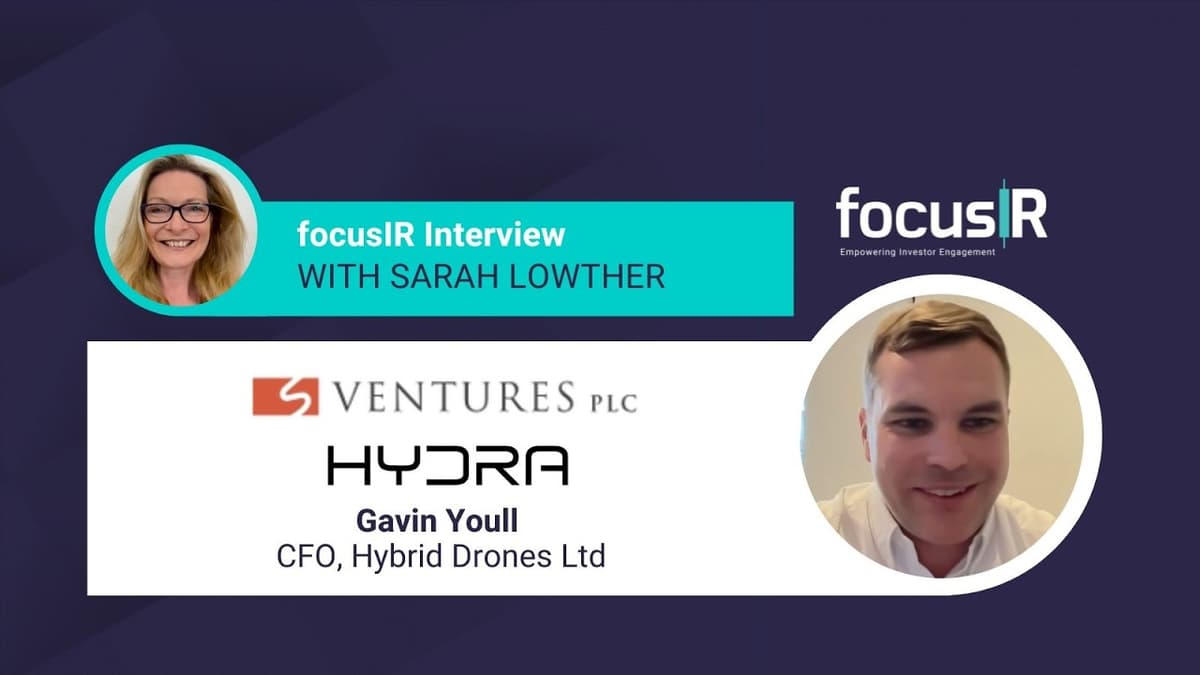 S-Ventures Fundraise UK: HydraDrones; Defence Tech with £100m Revenue Plan by 2030