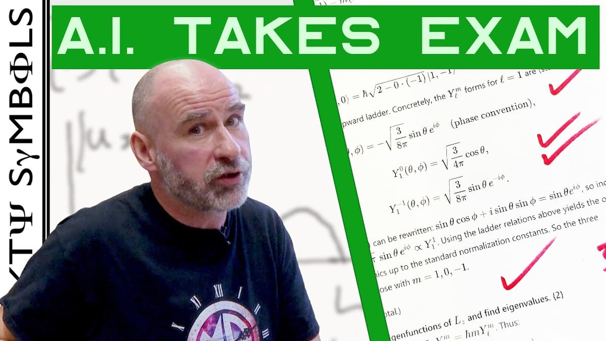 Marking Exam Done by A.I. - Sixty Symbols