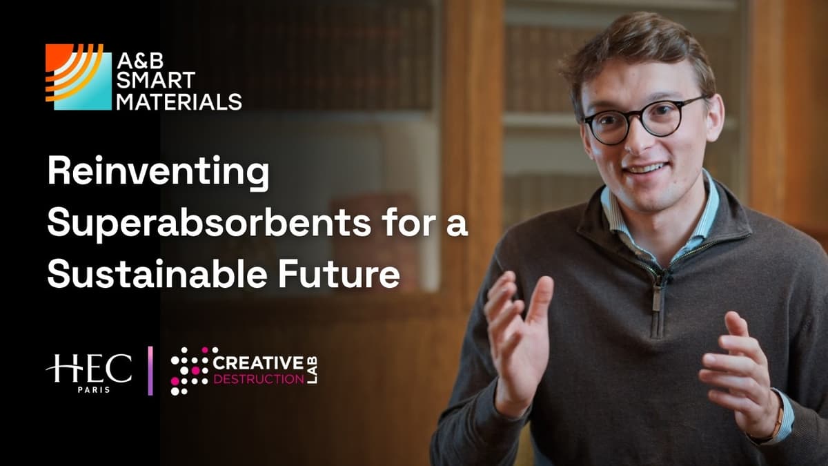 Creative Destruction Lab: Reinventing Superabsorbents For a Sustainable Future