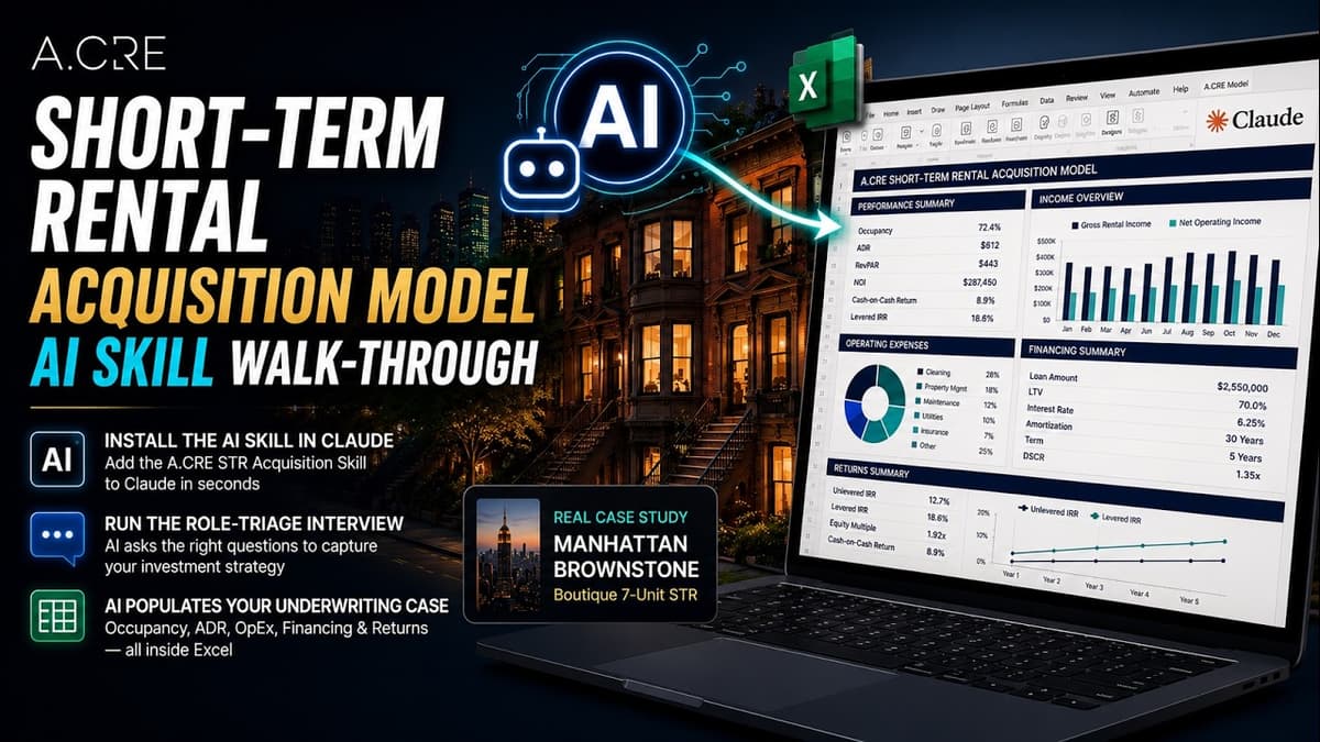 Claude Skill (AI Skill) for Short-Term Rental Acquisition Model