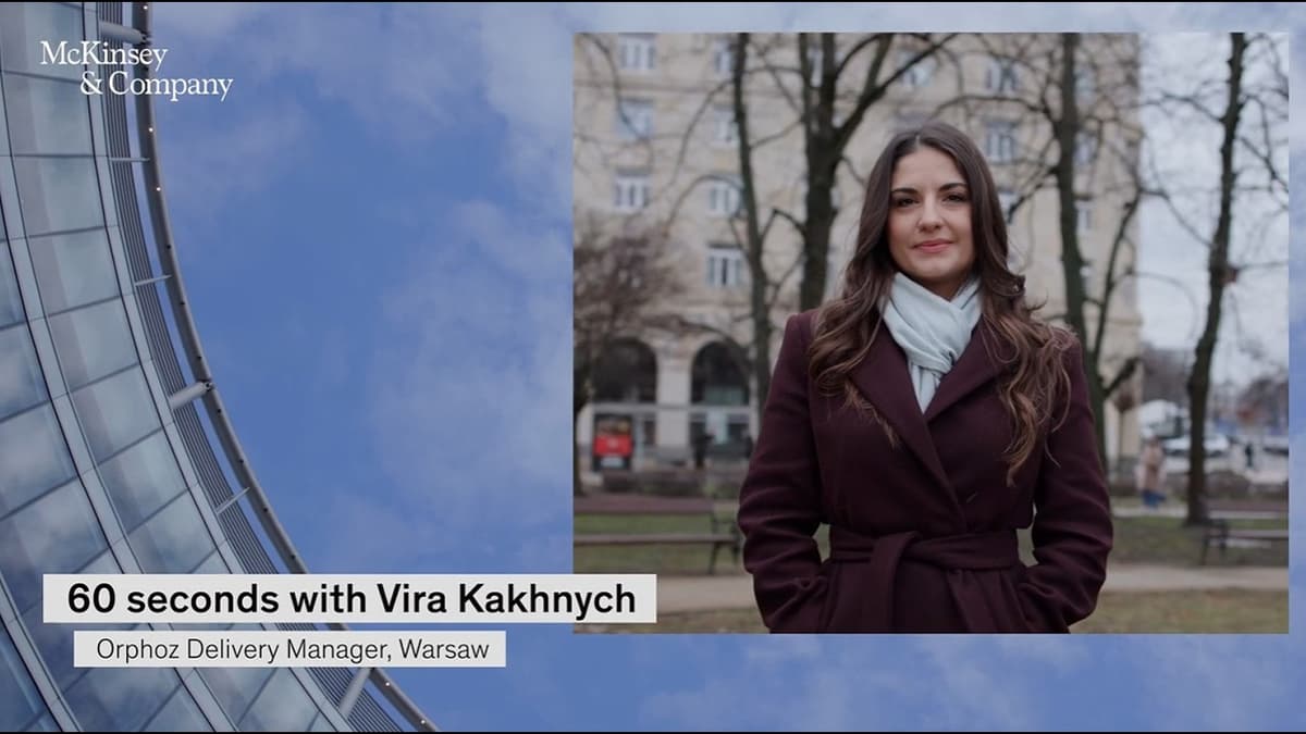 60 Seconds with Vira Kakhnych From Ukraine