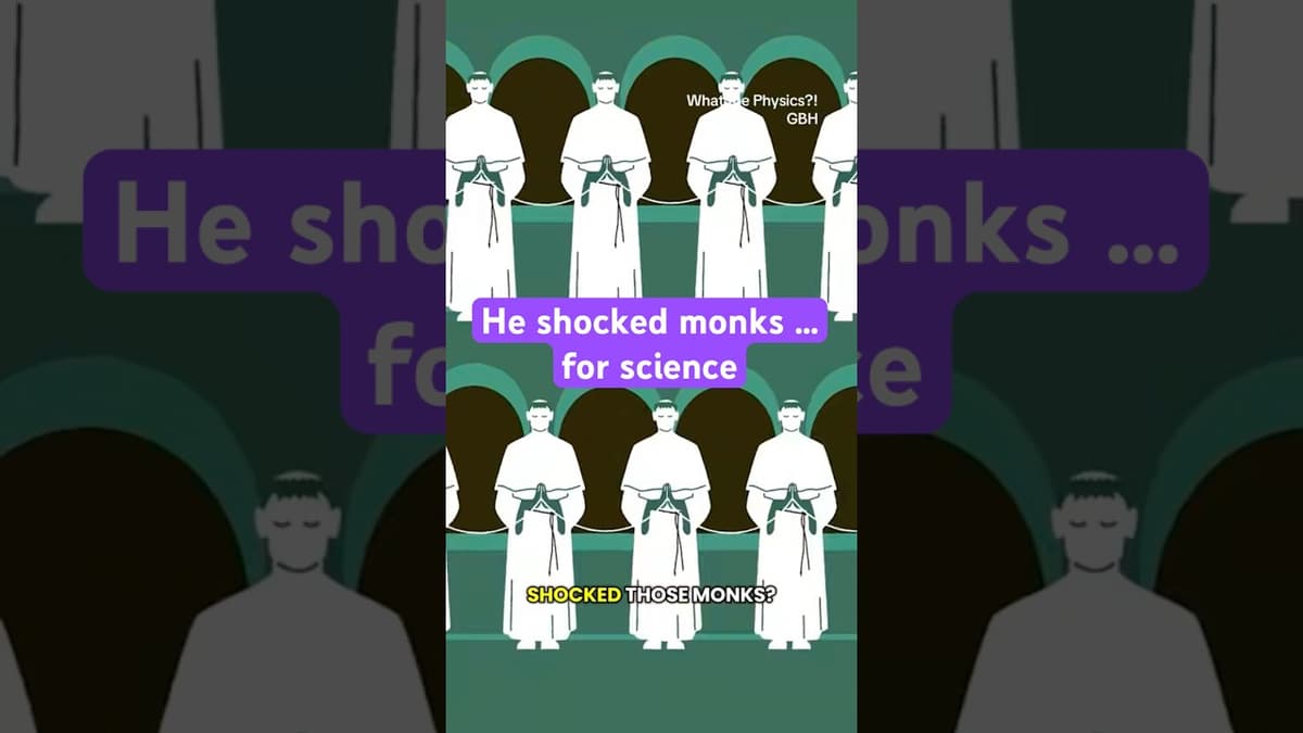 He Shocked Monks … for Science ⚡️#electricity #experiment