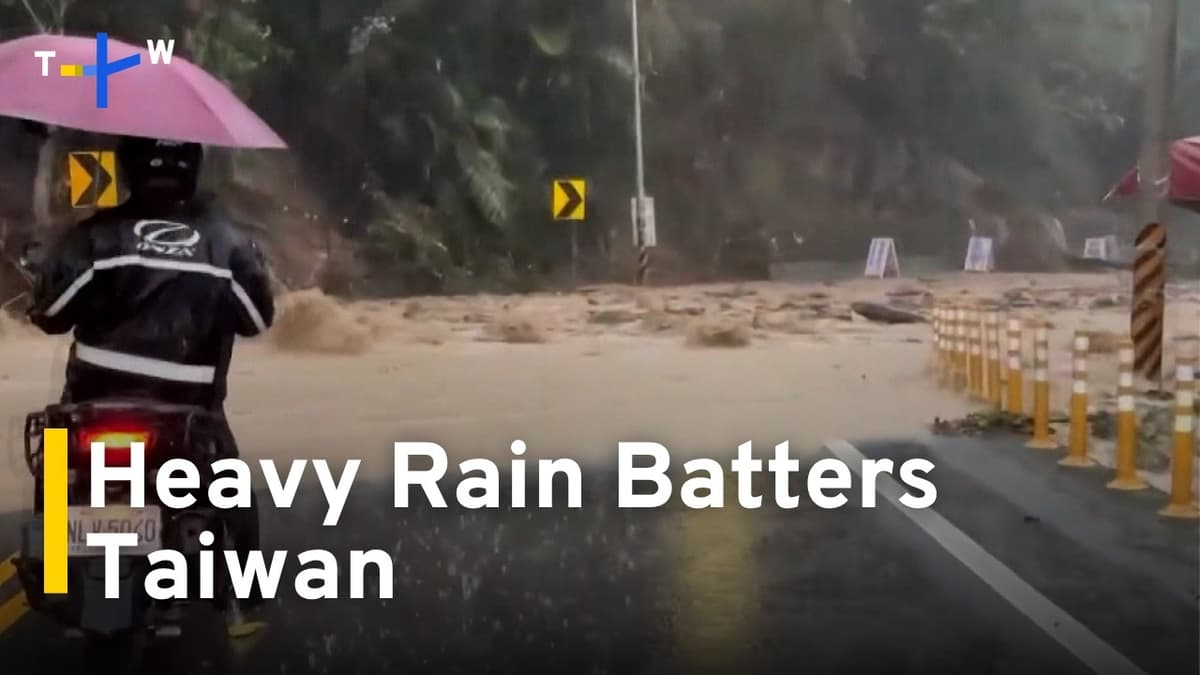 Heavy Rain Triggers Flooding in Parts of Taiwan｜TaiwanPlus News