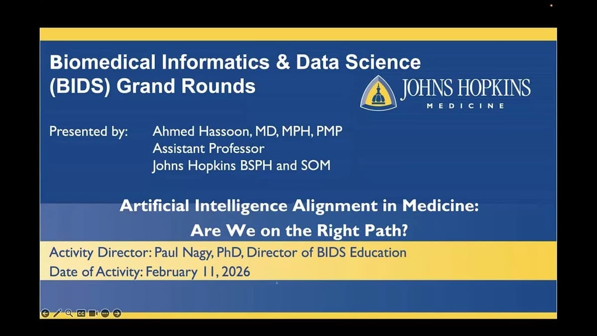 Informatics Grand Rounds with Dr. Ahmed Hassoon