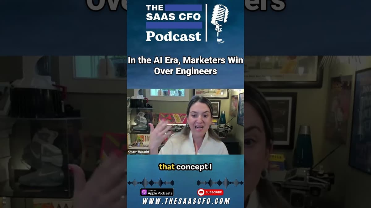 In the AI Era, Marketers Win Over Engineers #saas #podcast #shorts #ai #elly