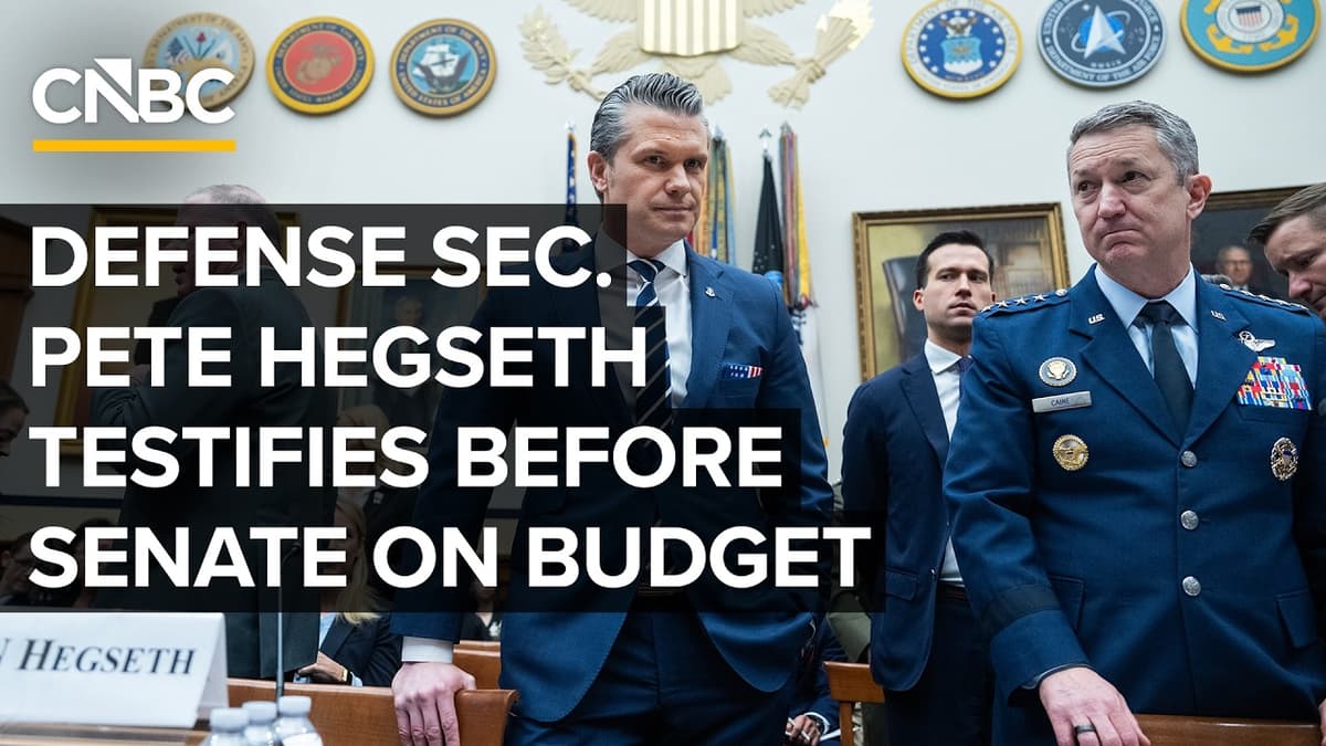 LIVE: Defense Sec. Pete Hegseth and General Dan Caine Testify Before Senate Panel on Budget —4/30/26